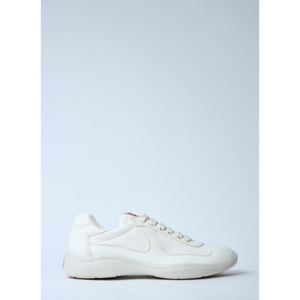 Prada Men Leather Low-Top Sneakers - Picture 7 of 7
